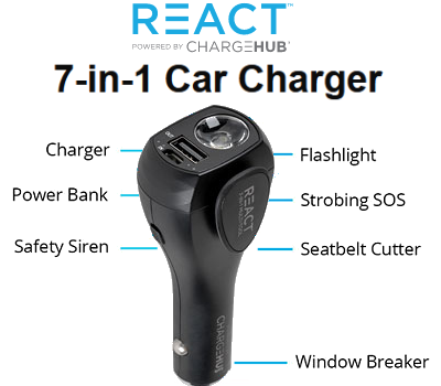 ChargeHub 7 in 1 Car Charger