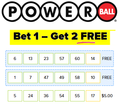 Lotto Go Powerball Lottery Ticket